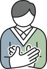 Create a kind of deferent Free and simple vector icon illustration material vector art with white background.