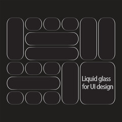Liquid glass ui elements for digital interface design