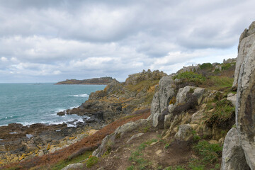 Magnifique paysage de mer sur la côte bretonne à Trébeurden - France