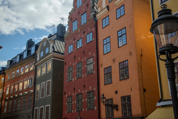 Fototapeta premium Houses in old town in Stockholm