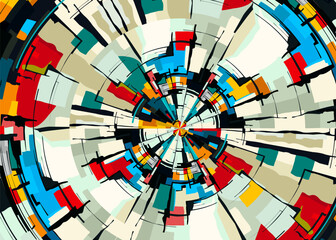 Abstract art vector template