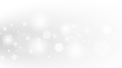 Abstract white bokeh background with soft light and blurred circles isolated on transparent background © vectortouch0