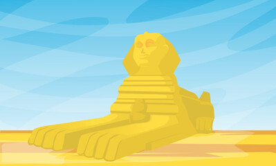 Egypt spinx background vector format