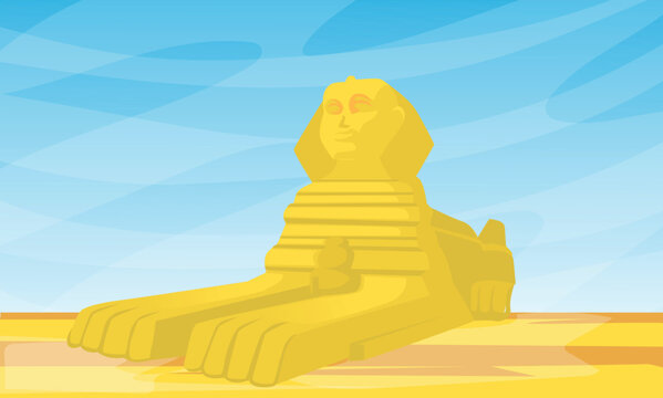 Egypt spinx background vector format