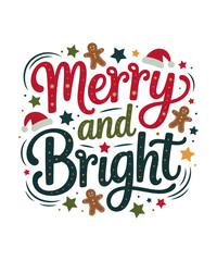 Merry and Bright Png