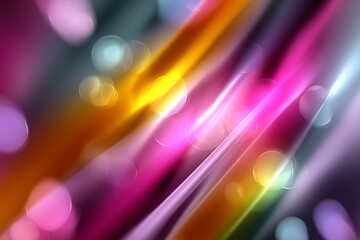 Abstract background with smooth flowing colorful light streaks and bokeh effect, symbolizing energy, speed, and elegance. Perfect for banners, technology design, festive or New Year creative projects.