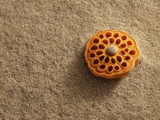 Textured Background of Fine Grains Sand Nature Material Top Down View Abstract Macro Surface Pattern Organic Texture Neutral Earth Tones