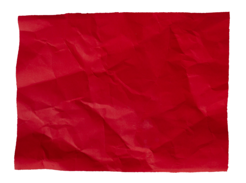 texture background old red paper crumpled torn on transparent background. - Powered by Adobe