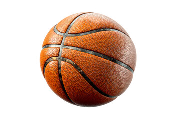 Fototapeta premium Orange Basketball Object Isolated on White Background on a transparent background, cut out