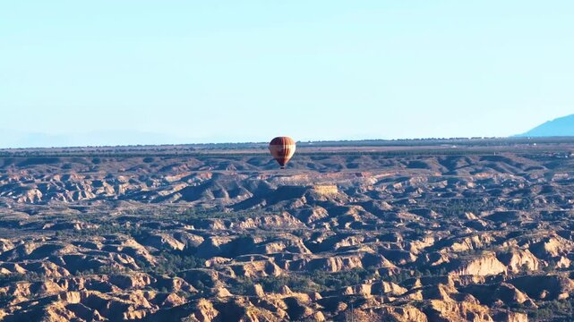 paseo en globoaerostatico por zona desertica