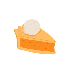 Seamless cozy autumn clipart with fall hygge elements. Pumpkin sweater, tea, candle, pie, socks, book, honey, acorns, leaves, and teapot. Warm fall vibes in flat vector cartoon illustration