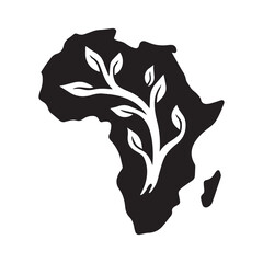 Powerful Abstract Africa Design Representing Unity Strength and Identity Pride