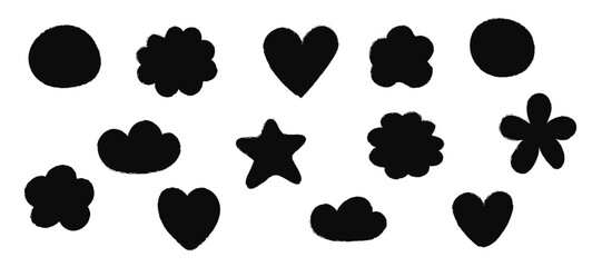 Vibrant abstract colorful hand-drawn and geometric shapes, perfect for contemporary design backgrounds and creative projects