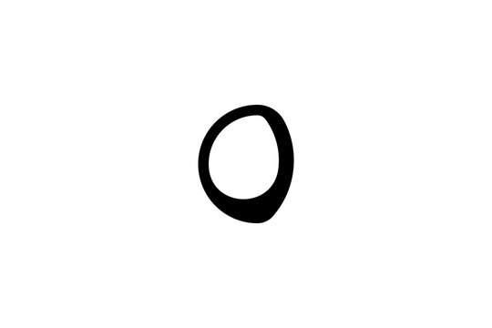 Minimalist Symbol &ndash; Stylized &lsquo;o&rsquo;, Number &lsquo;0&rsquo;, or Egg Shape for Branding, Icons, Typography & Design Use