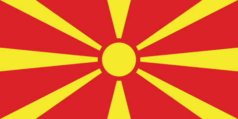 Flag of Monaco (MK) – Red and White Horizontal Bicolor