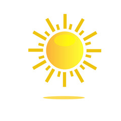 Bright Sun Icon Vector Design