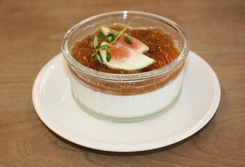 South Korea Fig Panna Cotta