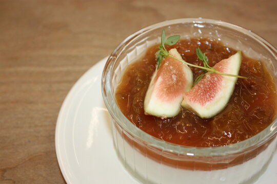 South Korea Fig Panna Cotta