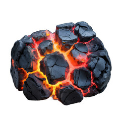 Coal glowing embers abstract background texture