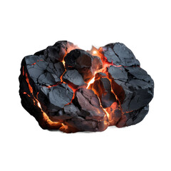 Charcoal burning embers glowing heat fire wood dark energy fuel
