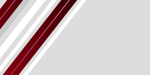 Modern gray abstract vector long banner background.Abstract background design with geometric shape.red and white banner background with diagonal stripes design.Futuristic lighting background.