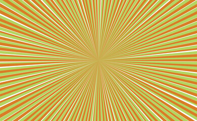 Radiant sunburst design with vibrant color spectrum and bold typography elements