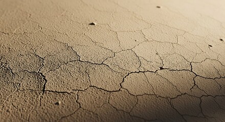 Cracked Earth Texture Close Up Dry Arid Landscape.