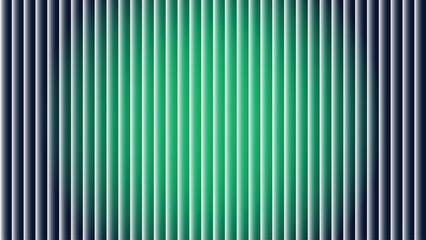 Abstract vertical stripes pattern with a central gradient of green hues and cool tones