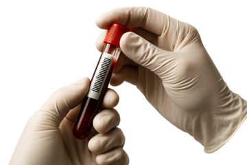 Medical Professional Holding a Glass Vial for Research and Development in a Lab