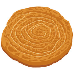 banitsa, cheese pie, Baked homemade pie.