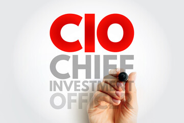 CIO Chief Investment Officer - job title for the board level head of investments within an...