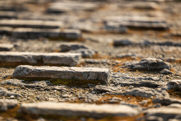 Ancient floor tiles on the square before Hall of Supreme Harmony
