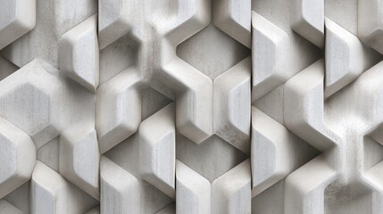 Modern architectural surface with abstract geometric relief pattern and subtle texture