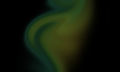 Dark Abstract Gradient Flow – Black and Green Soft Wave Texture with Motion Blur Effect, Futuristic Digital Background