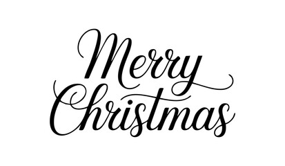 Merry Christmas Calligraphy Typography Design