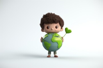 Cartoon planet person space.