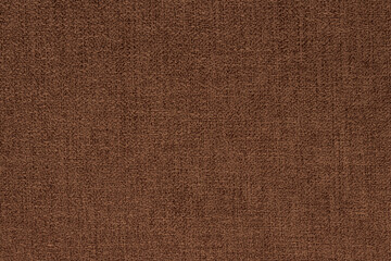 Dark brown linen fabric cloth texture background, seamless pattern of natural textile.