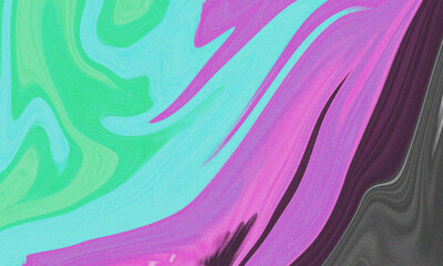 Mystic Green and Blue Abstract Gradient – Aurora-Inspired Fluid Flow Digital Art with Smooth Swirl Texture and Dark Background