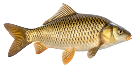 Carp PNG Realistic Fish Isolated on Transparent Background