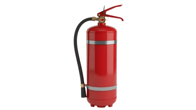 Essential safety equipment vibrant red fire extinguisher ready for any emergency situation providing instant peace of mind and preparedness for homes and businesses