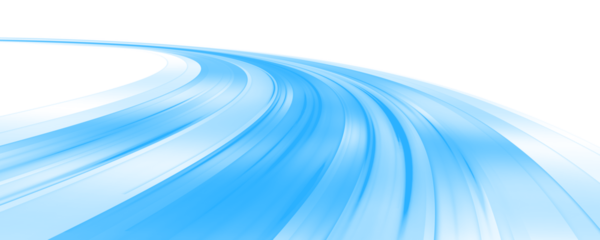 Racing cars dynamic flash effects city road with long exposure night ligh. Blue wave curved lines for presentations, illustration of articles and publications on technological trends and innovations.