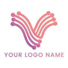 Modern Letter V Logo Design for Branding