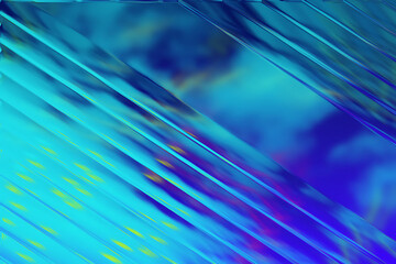 Abstract diagonal lines with teal and blue gradient background design art