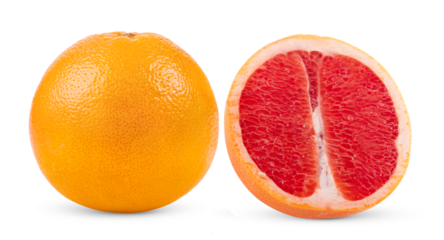 grapefruit isolated on transparent png (Image from camera)