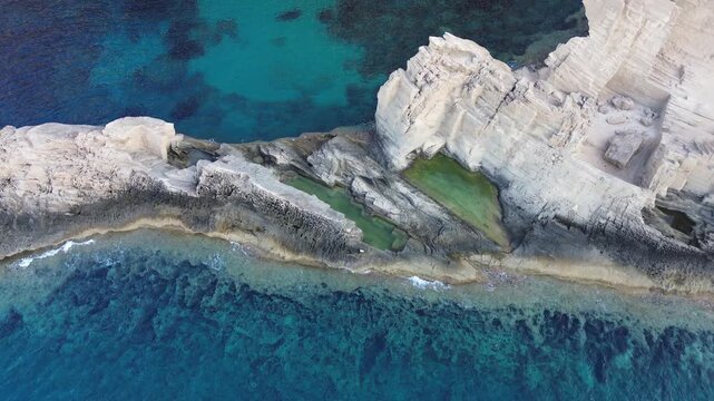Drone view of Ibiza Atlantis: Sa Pedrera De Cala D&rsquo;Hort, Es Vedra, Ibiza, Balearic Islands