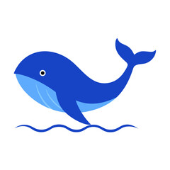 blue whale cartoon