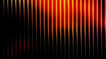 Glass stripes neon effect abstract red and yellow lines background wallpaper design