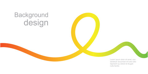 Background with wavy gradient shapes. Colorful squiggles gradient lines design for flyer, poster, cover or banner. Vector illustrations in eps 10.