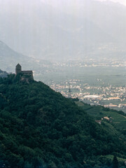 Castel Leone, medieval castle near Lana, in Bolzano province, Italy