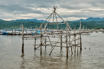 fishing boats on the pier